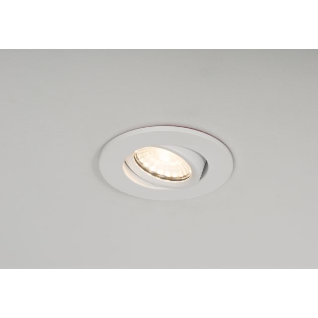 Qr Multi Wattage & 4CCT LED IP65 Tiltable Downlight White